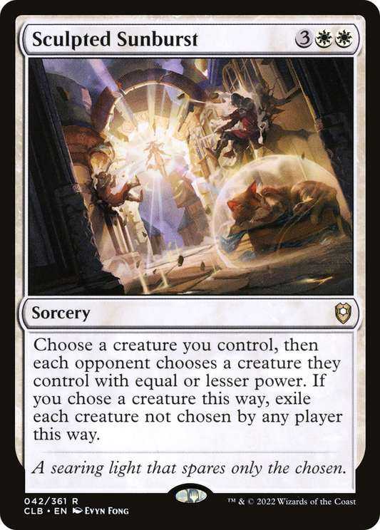 Sculpted Sunburst (CLB-042) - Commander Legends: Battle for Baldur's Gate - Premium MTG Single from Wizards of the Coast - Just $0.08! Shop now at Game Crave Tournament Store
