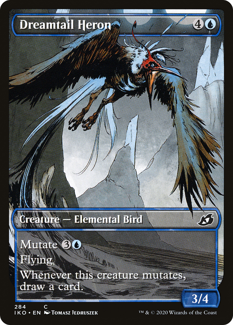 Dreamtail Heron (IKO-284) - Ikoria: Lair of Behemoths: (Showcase) - Premium MTG Single from Wizards of the Coast - Just $0.08! Shop now at Game Crave Tournament Store