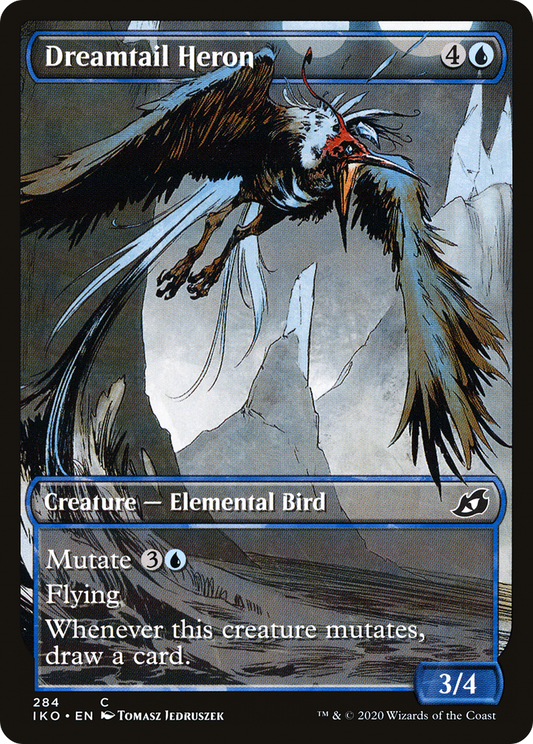 Dreamtail Heron (IKO-284) - Ikoria: Lair of Behemoths: (Showcase) - Premium MTG Single from Wizards of the Coast - Just $0.08! Shop now at Game Crave Tournament Store