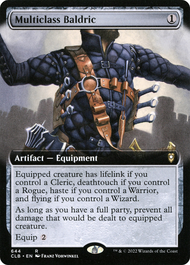 Multiclass Baldric (CLB-644) - Commander Legends: Battle for Baldur's Gate: (Extended Art) - Premium MTG Single from Wizards of the Coast - Just $0.29! Shop now at Game Crave Tournament Store
