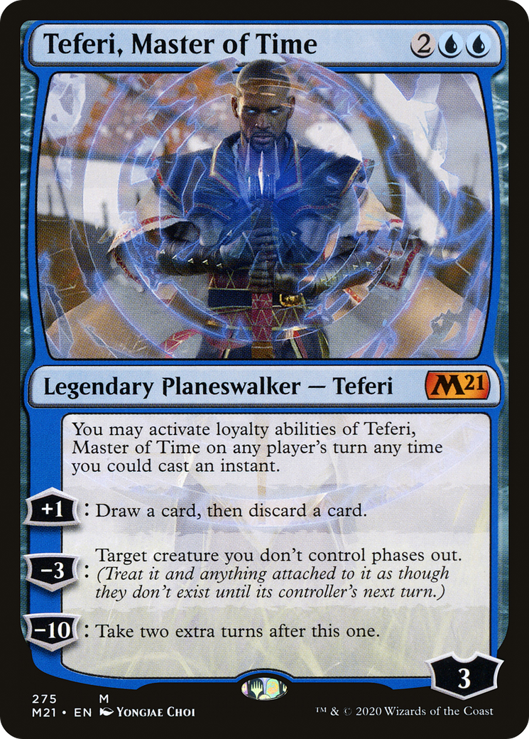 Teferi, Master of Time (M21-275) - Core Set 2021 - Premium MTG Single from Wizards of the Coast - Just $1.54! Shop now at Game Crave Tournament Store