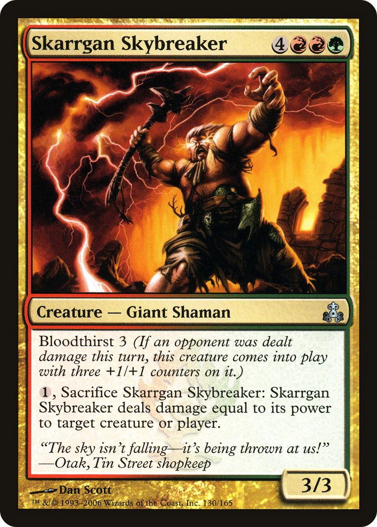 Skarrgan Skybreaker (GPT-130) - Guildpact - Premium MTG Single from Wizards of the Coast - Just $0.08! Shop now at Game Crave Tournament Store