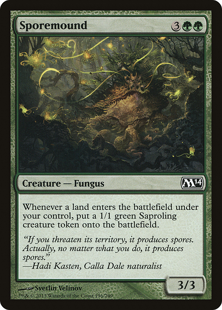 Sporemound (M14-196) - Magic 2014 Foil - Premium MTG Single from Wizards of the Coast - Just $1.33! Shop now at Game Crave Tournament Store