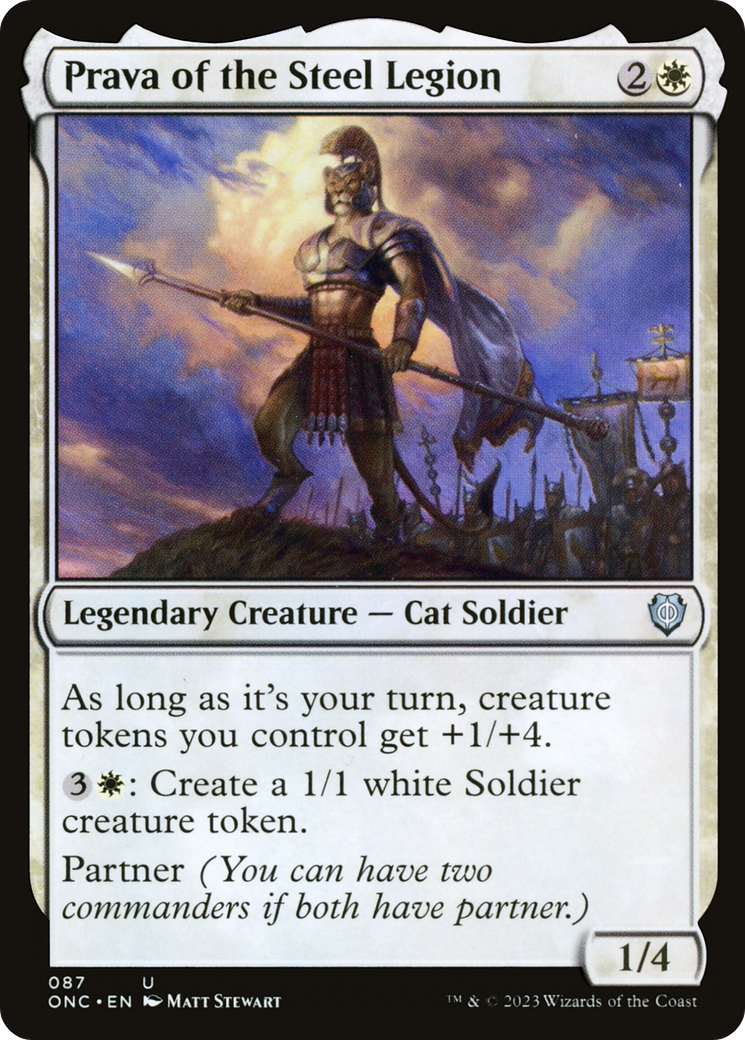 Prava of the Steel Legion (ONC-087) - Phyrexia: All Will Be One Commander - Premium MTG Single from Wizards of the Coast - Just $0.34! Shop now at Game Crave Tournament Store