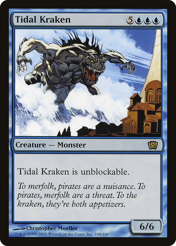 Tidal Kraken (8ED-108★) - Eighth Edition Foil - Premium MTG Single from Wizards of the Coast - Just $0.48! Shop now at Game Crave Tournament Store