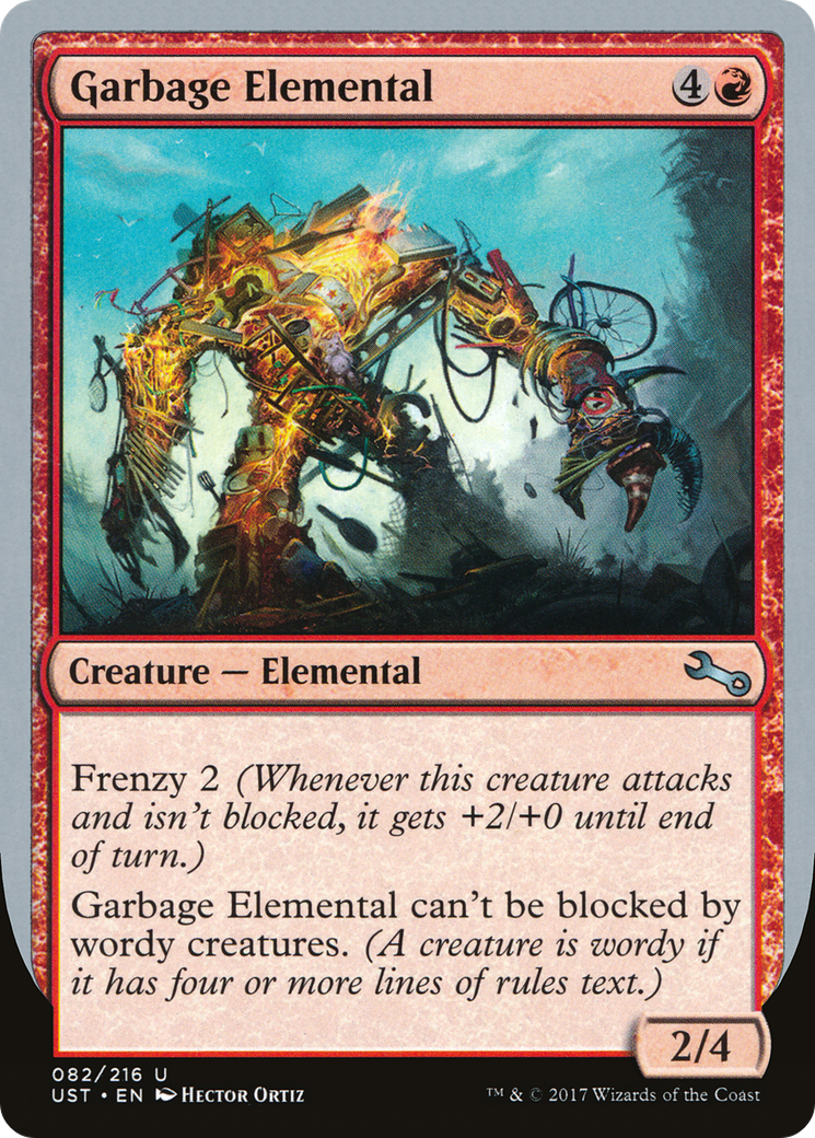 Garbage Elemental (UST-82A) - Unstable - Premium MTG Single from Wizards of the Coast - Just $0.25! Shop now at Game Crave Tournament Store