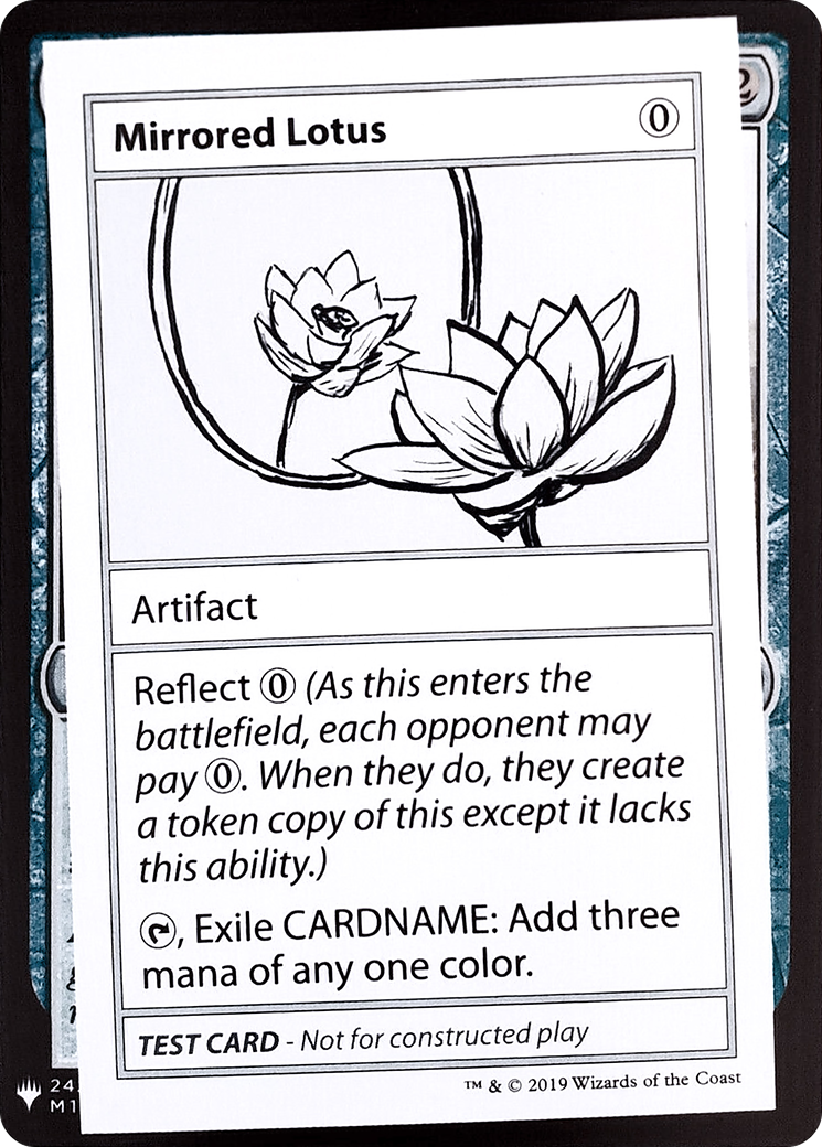 Mirrored Lotus (CMB1-107) - Mystery Booster Playtest Cards 2019 - Premium MTG Single from Wizards of the Coast - Just $3.88! Shop now at Game Crave Tournament Store