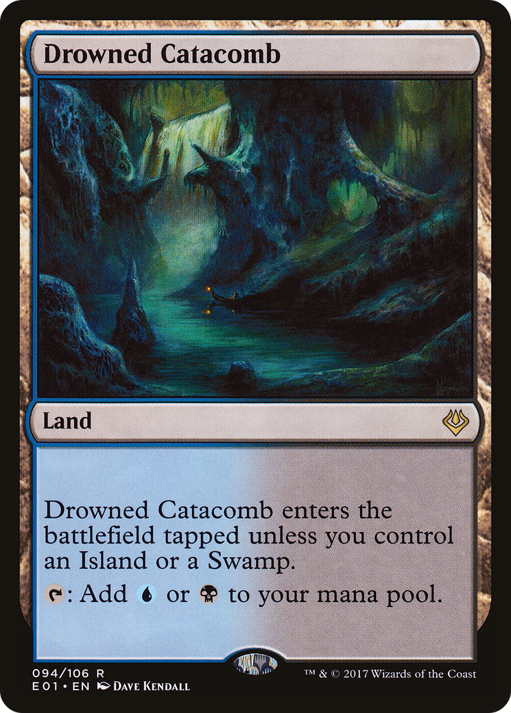 Drowned Catacomb (E01-094) - Archenemy: Nicol Bolas - Premium MTG Single from Wizards of the Coast - Just $1.53! Shop now at Game Crave Tournament Store
