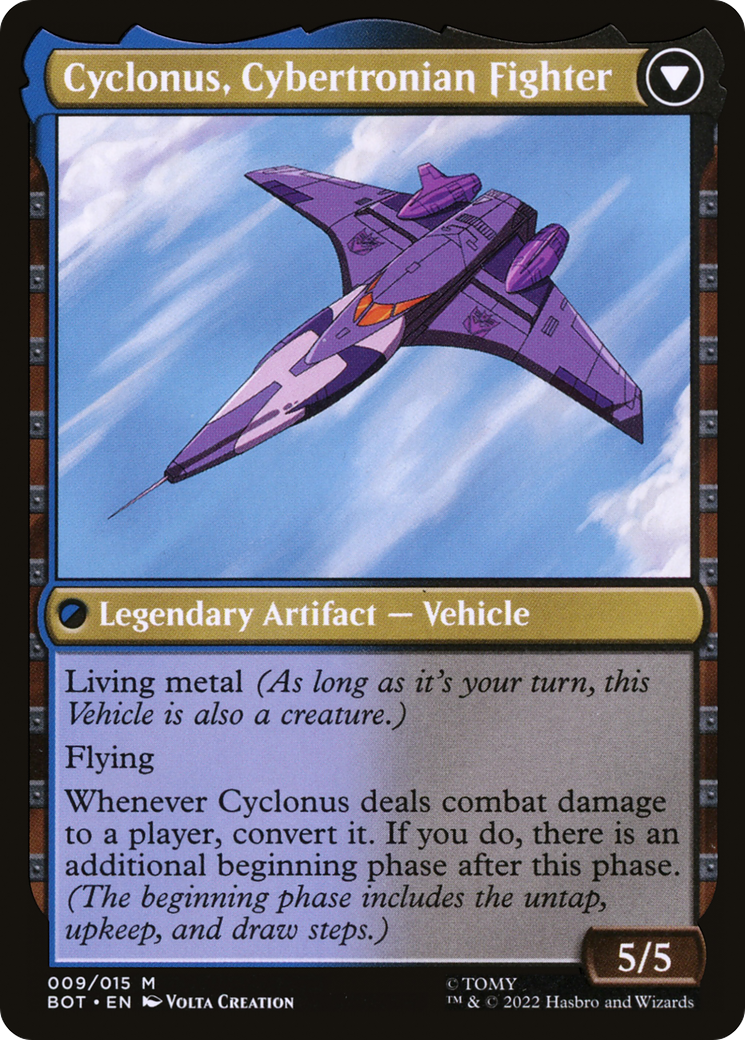 Cyclonus, the Saboteur // Cyclonus, Cybertronian Fighter (BOT-009) - Transformers: (convertdfc) - Premium MTG Single from Wizards of the Coast - Just $0.38! Shop now at Game Crave Tournament Store