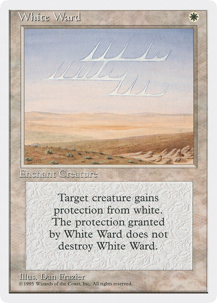 White Ward (4ED-057) - Fourth Edition - Premium MTG Single from Wizards of the Coast - Just $0.25! Shop now at Game Crave Tournament Store