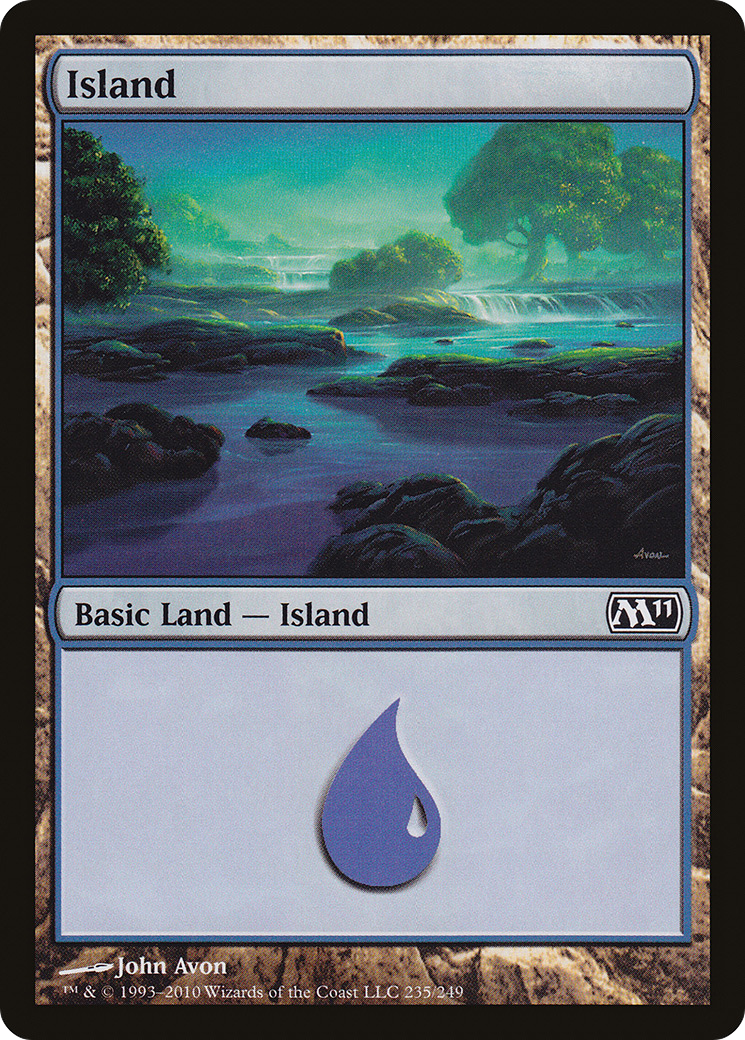 Island (M11-235) - Magic 2011 - Premium MTG Single from Wizards of the Coast - Just $0.25! Shop now at Game Crave Tournament Store