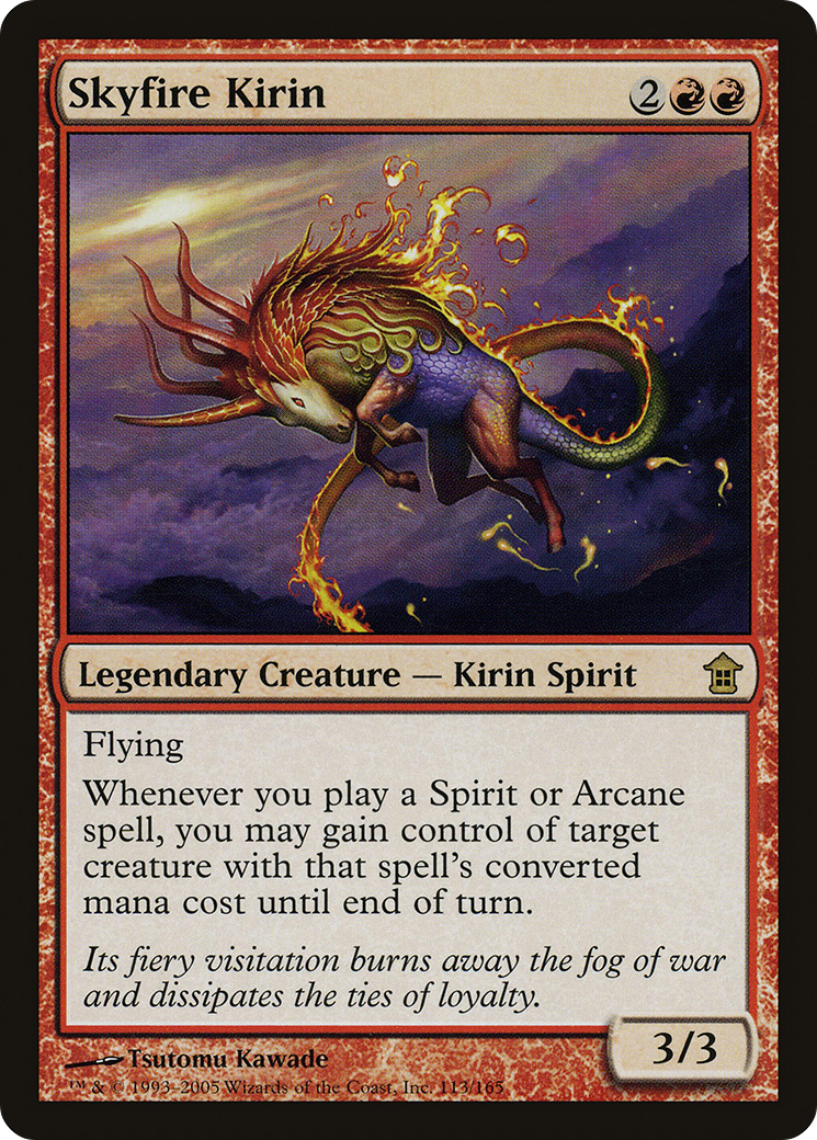 Skyfire Kirin (SOK-113) - Saviors of Kamigawa Foil - Premium MTG Single from Wizards of the Coast - Just $7.42! Shop now at Game Crave Tournament Store