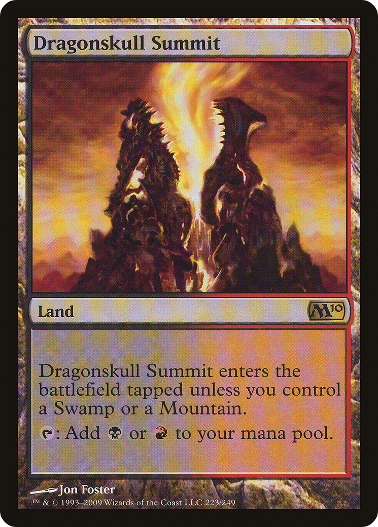 Dragonskull Summit (M10-223) - Magic 2010 - Premium MTG Single from Wizards of the Coast - Just $0.46! Shop now at Game Crave Tournament Store