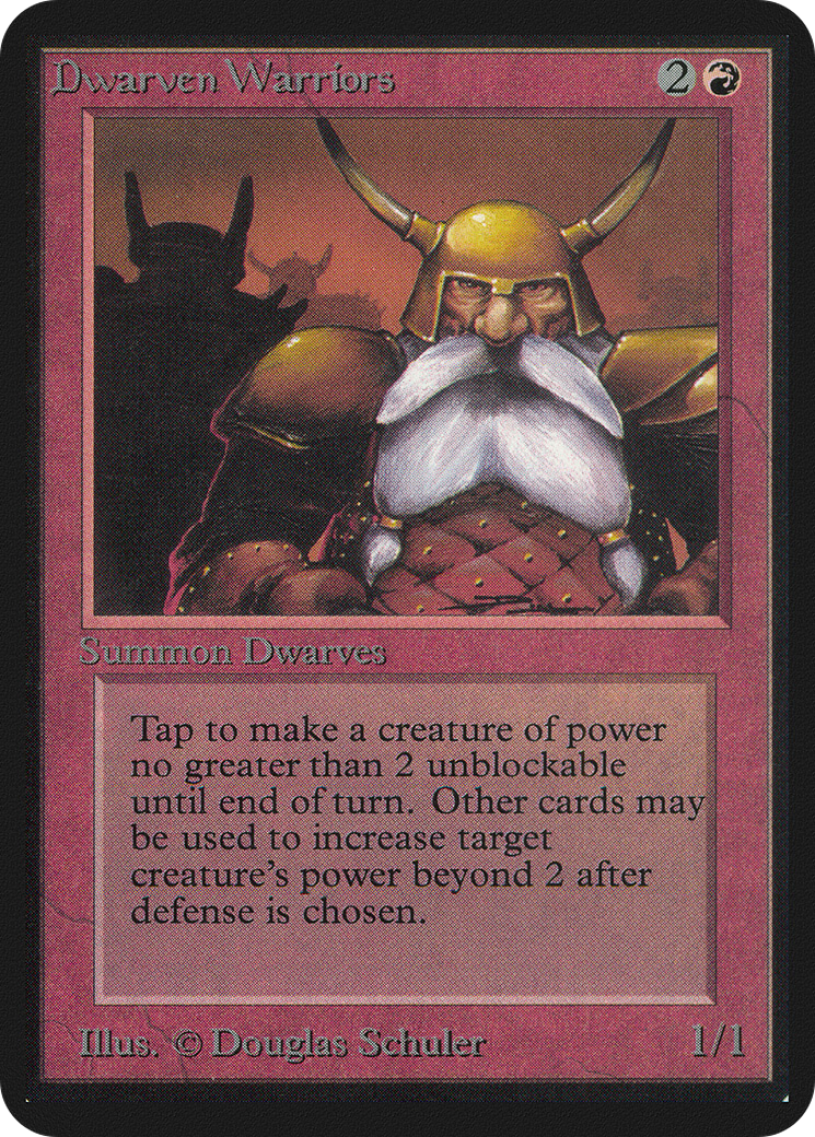 Dwarven Warriors (LEA-143) - Limited Edition Alpha - Premium MTG Single from Wizards of the Coast - Just $6.17! Shop now at Game Crave Tournament Store