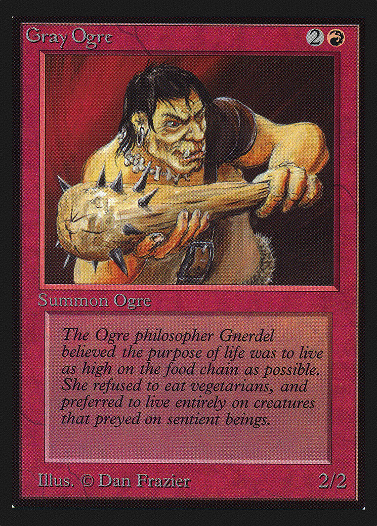Gray Ogre (CED-157) - Collectors' Edition - Premium MTG Single from Wizards of the Coast - Just $0.83! Shop now at Game Crave Tournament Store