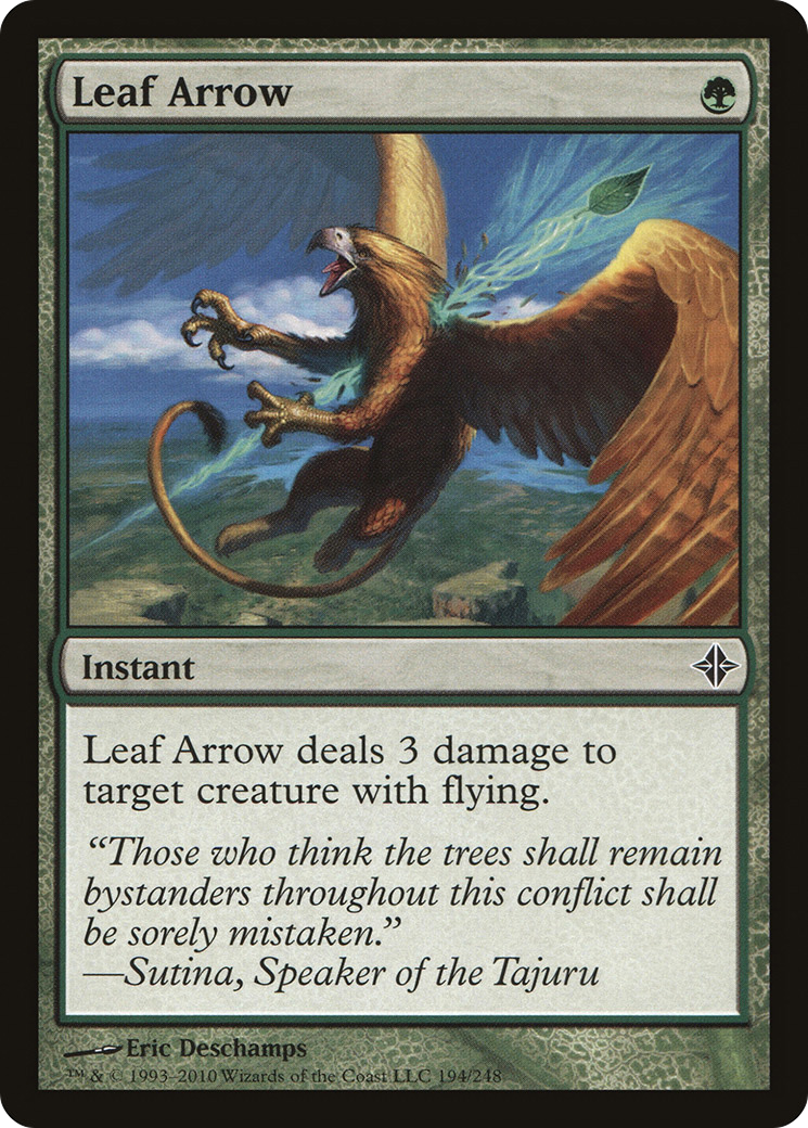 Leaf Arrow (ROE-194) - Rise of the Eldrazi Foil - Premium MTG Single from Wizards of the Coast - Just $0.08! Shop now at Game Crave Tournament Store