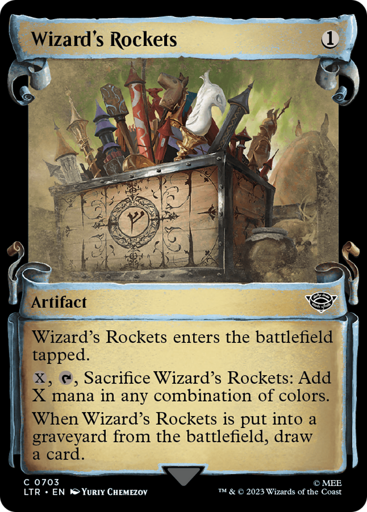 Wizard's Rockets (LTR-703) - The Lord of the Rings: Tales of Middle-earth: (Showcase) Foil - Premium MTG Single from Wizards of the Coast - Just $0.26! Shop now at Game Crave Tournament Store