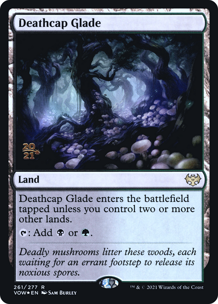 Deathcap Glade (PVOW-261S) - Innistrad: Crimson Vow Promos Foil - Premium MTG Single from Wizards of the Coast - Just $2.42! Shop now at Game Crave Tournament Store