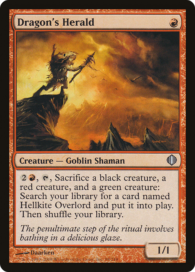 Dragon's Herald (ALA-098) - Shards of Alara - Premium MTG Single from Wizards of the Coast - Just $0.08! Shop now at Game Crave Tournament Store
