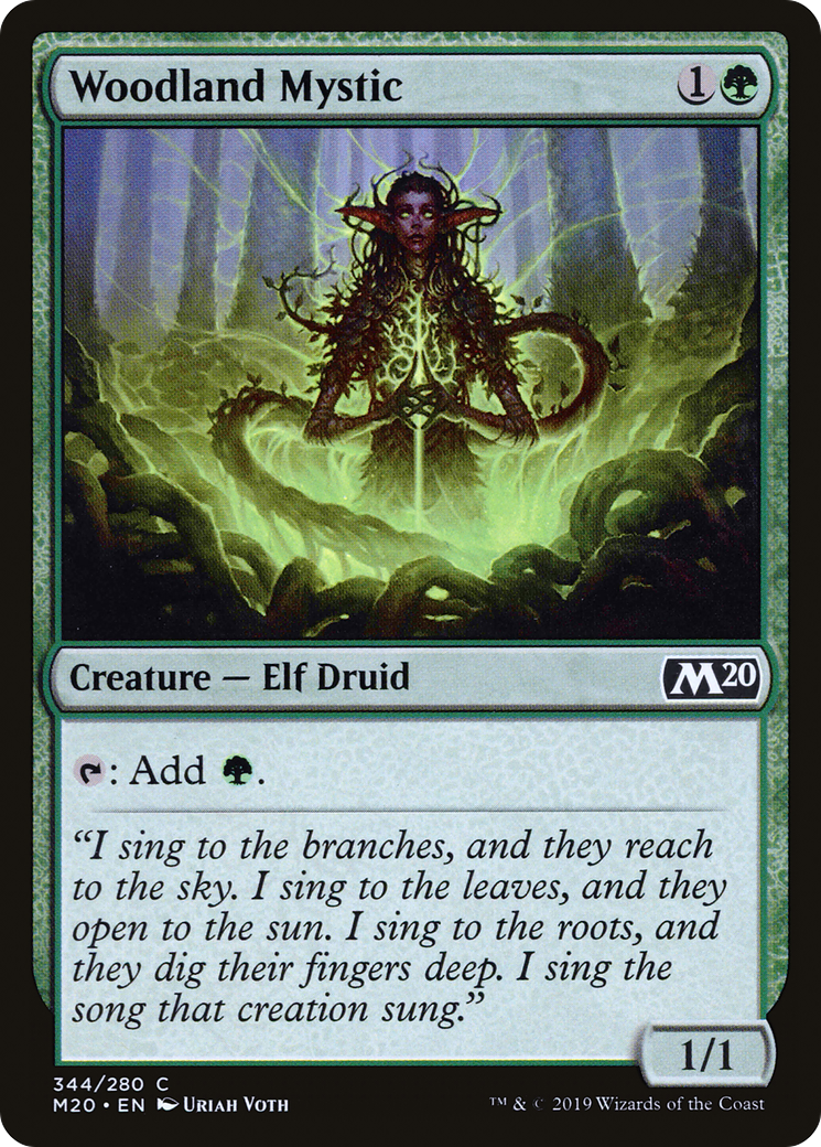 Woodland Mystic (M20-344) - Core Set 2020 - Premium MTG Single from Wizards of the Coast - Just $0.34! Shop now at Game Crave Tournament Store