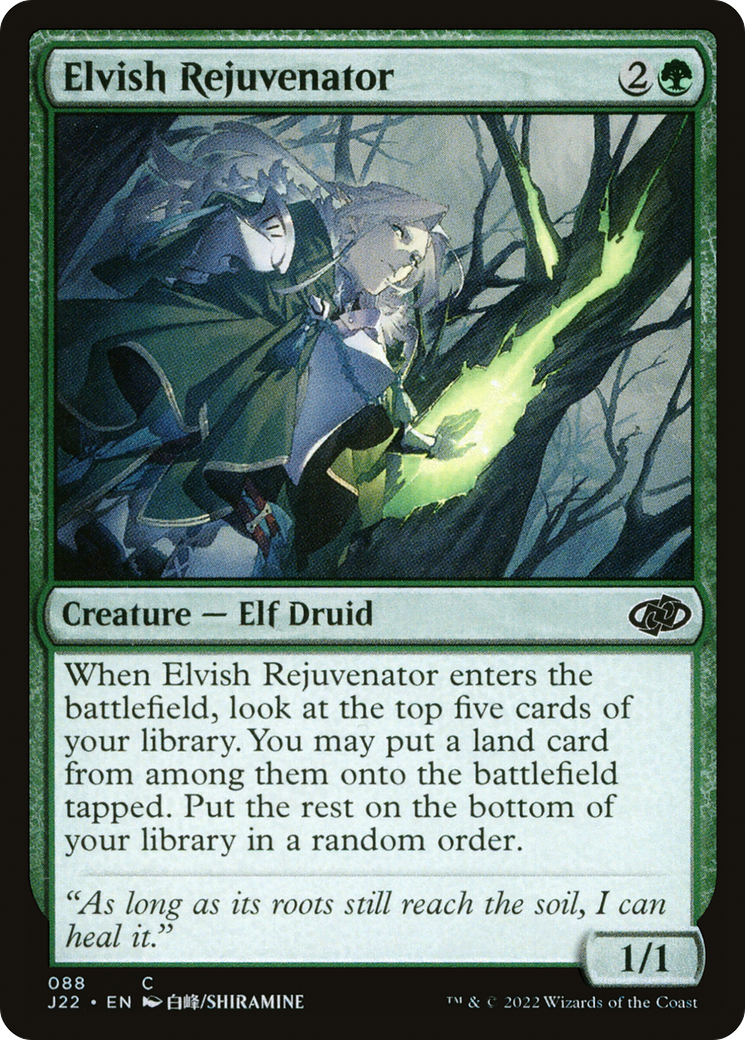 Elvish Rejuvenator (J22-088) - Jumpstart 2022 - Premium MTG Single from Wizards of the Coast - Just $0.25! Shop now at Game Crave Tournament Store