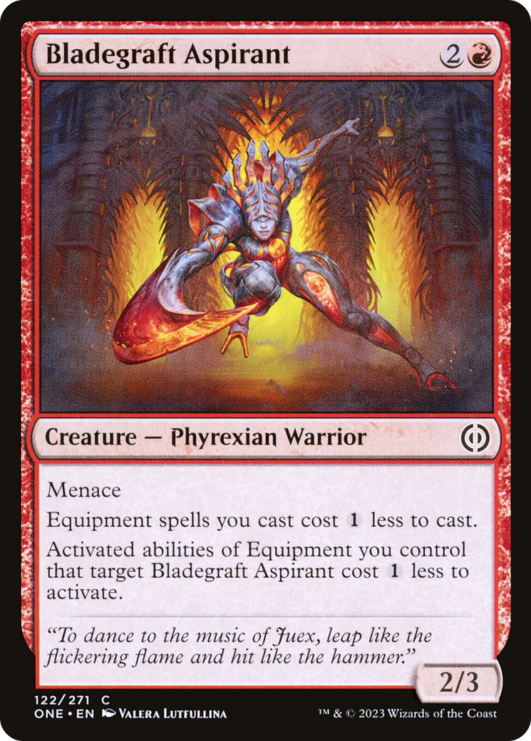 Bladegraft Aspirant (ONE-122) - Phyrexia: All Will Be One - Premium MTG Single from Wizards of the Coast - Just $0.08! Shop now at Game Crave Tournament Store