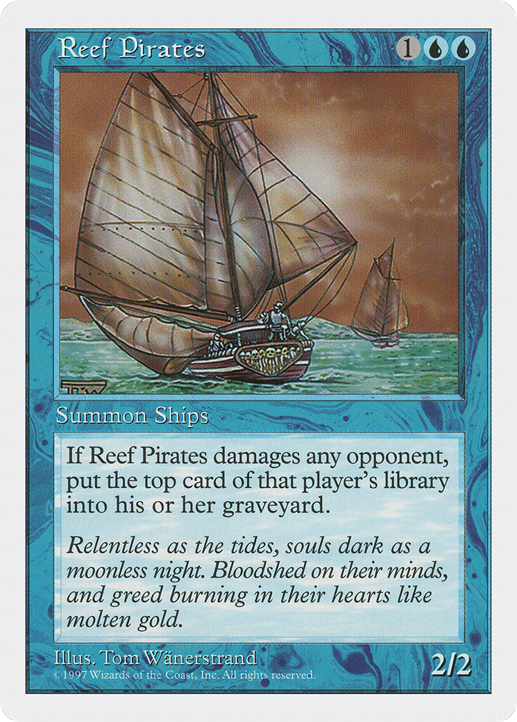 Reef Pirates (5ED-116) - Fifth Edition - Premium MTG Single from Wizards of the Coast - Just $0.08! Shop now at Game Crave Tournament Store