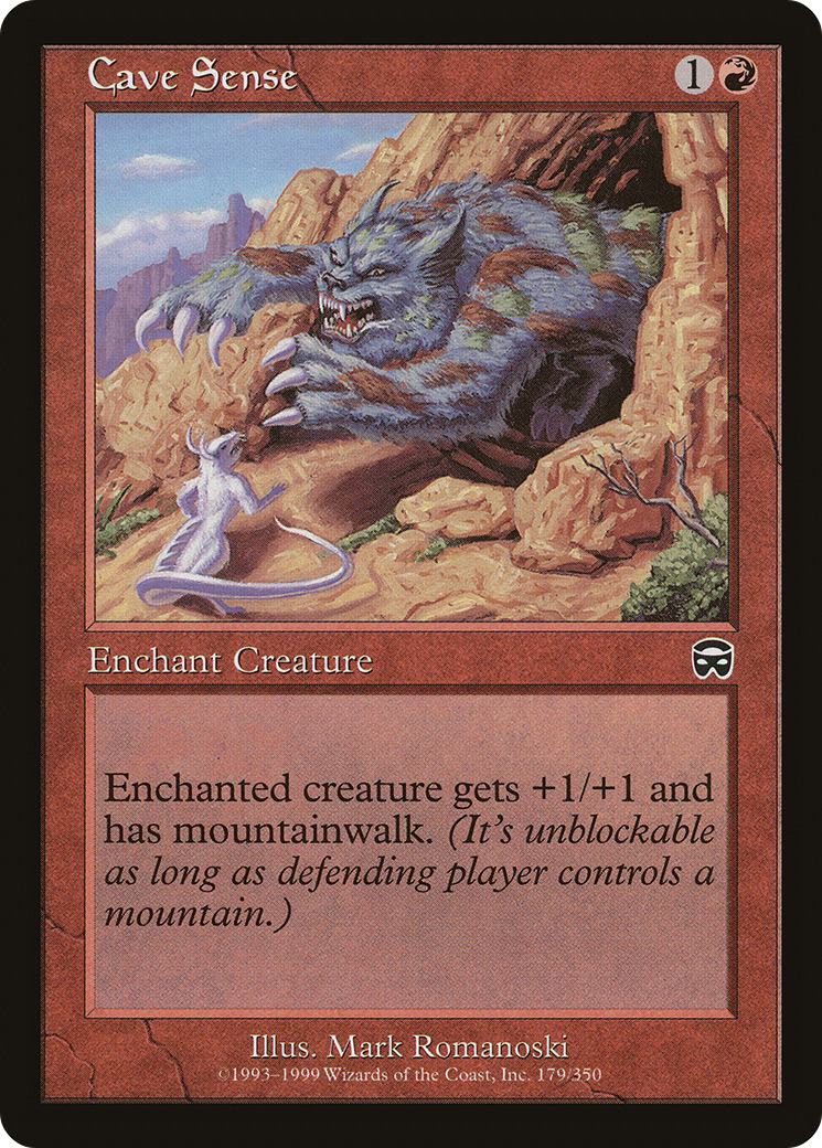 Cave Sense (MMQ-179) - Mercadian Masques Foil - Premium MTG Single from Wizards of the Coast - Just $0.54! Shop now at Game Crave Tournament Store