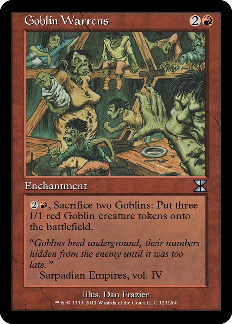Goblin Warrens (ME4-123) - Masters Edition IV Foil - Premium MTG Single from Wizards of the Coast - Just $0! Shop now at Game Crave Tournament Store