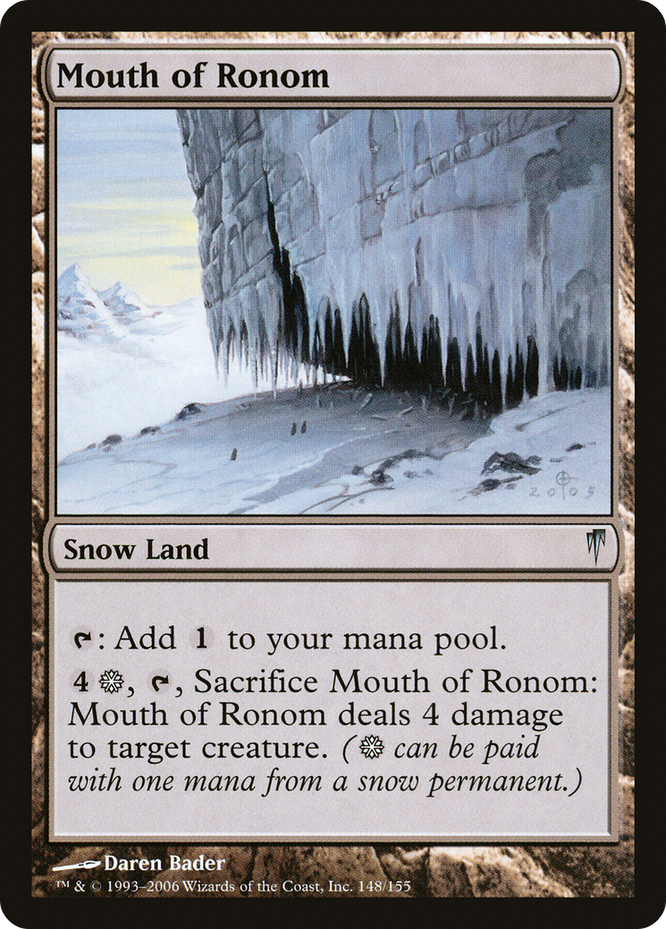 Mouth of Ronom (CSP-148) - Coldsnap Foil - Premium MTG Single from Wizards of the Coast - Just $7.42! Shop now at Game Crave Tournament Store