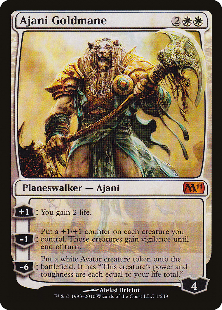 Ajani Goldmane (M11-001) - Magic 2011 - Premium MTG Single from Wizards of the Coast - Just $3.42! Shop now at Game Crave Tournament Store