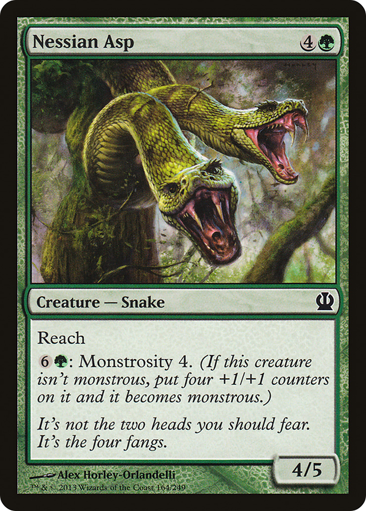 Nessian Asp (THS-164) - Theros Foil - Premium MTG Single from Wizards of the Coast - Just $0.39! Shop now at Game Crave Tournament Store