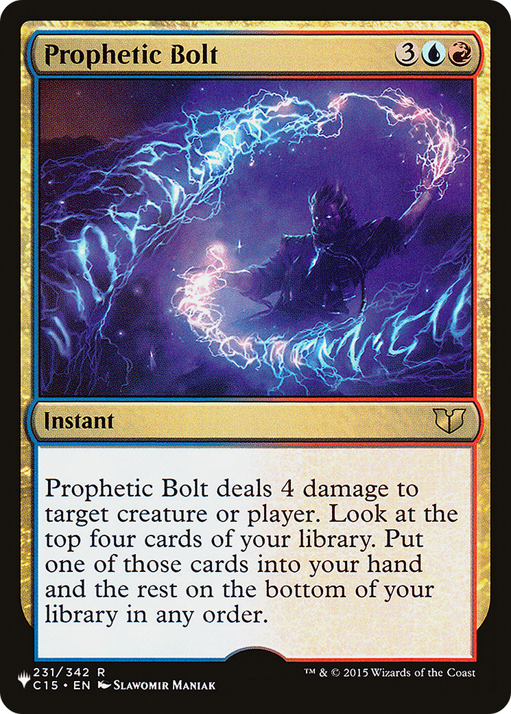 Prophetic Bolt (MB1-1696) - Mystery Booster - Premium MTG Single from Wizards of the Coast - Just $0.08! Shop now at Game Crave Tournament Store