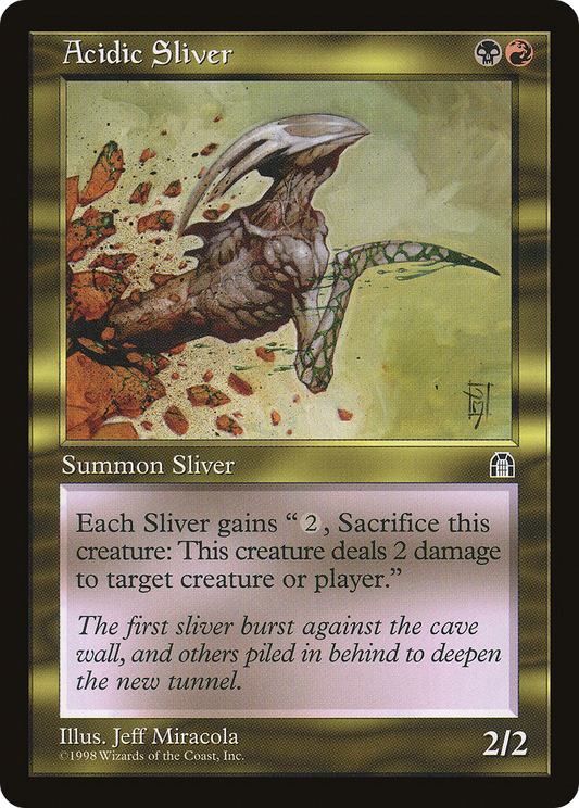 Acidic Sliver (STH-126) - Stronghold - Premium MTG Single from Wizards of the Coast - Just $0.14! Shop now at Game Crave Tournament Store