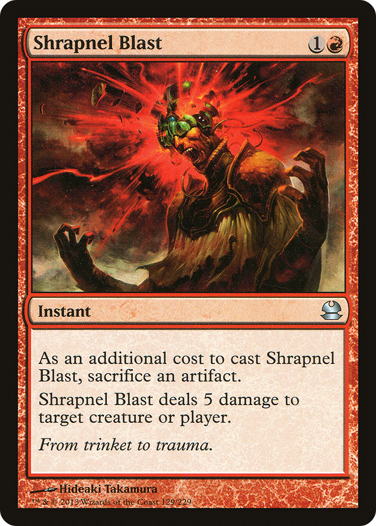 Shrapnel Blast (MMA-129) - Modern Masters - Premium MTG Single from Wizards of the Coast - Just $0.08! Shop now at Game Crave Tournament Store