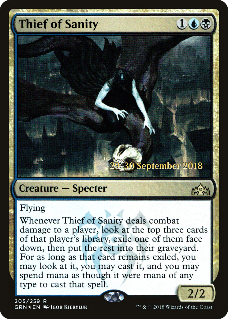 Thief of Sanity (PGRN-205S) - Guilds of Ravnica Promos Foil - Premium MTG Single from Wizards of the Coast - Just $4.05! Shop now at Game Crave Tournament Store