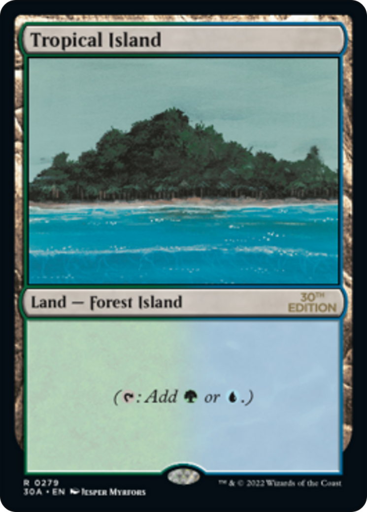 Tropical Island (30A-279) - 30th Anniversary Edition - Premium MTG Single from Wizards of the Coast - Just $50.50! Shop now at Game Crave Tournament Store