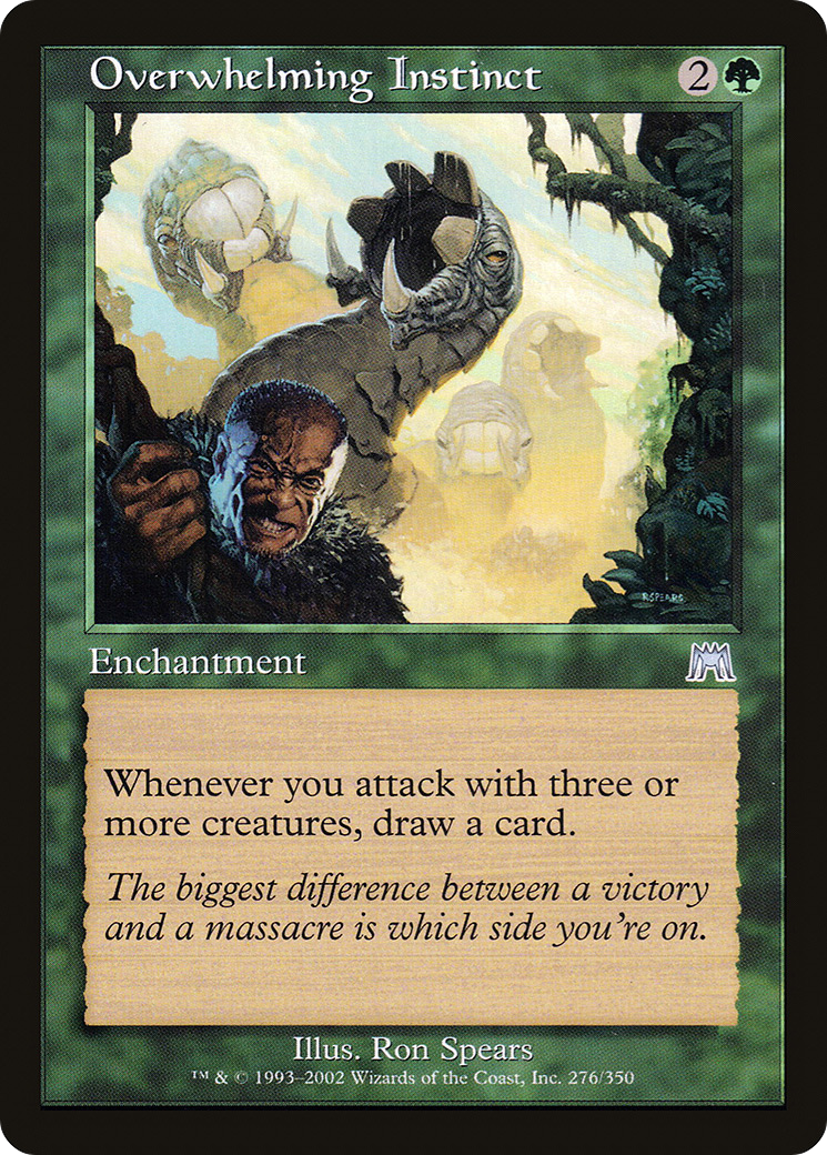 Overwhelming Instinct (ONS-276) - Onslaught Foil - Premium MTG Single from Wizards of the Coast - Just $0.88! Shop now at Game Crave Tournament Store