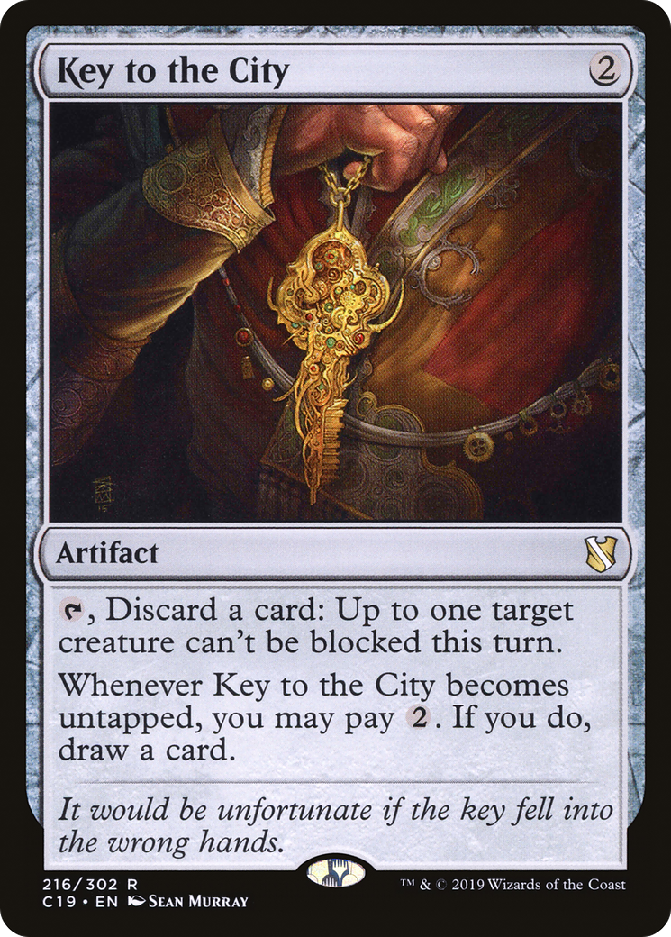 Key to the City (C19-216) - Commander 2019 - Premium MTG Single from Wizards of the Coast - Just $0.08! Shop now at Game Crave Tournament Store
