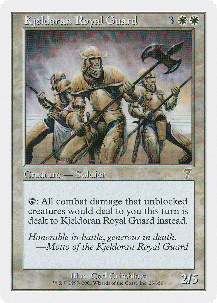Kjeldoran Royal Guard (7ED-023) - Seventh Edition - Premium MTG Single from Wizards of the Coast - Just $0.08! Shop now at Game Crave Tournament Store