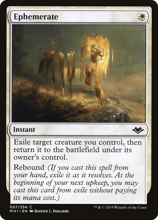 Ephemerate (MH1-007) - Modern Horizons - Premium MTG Single from Wizards of the Coast - Just $0.68! Shop now at Game Crave Tournament Store