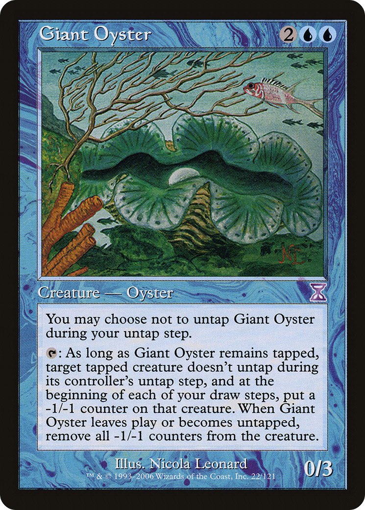 Giant Oyster (TSB-022) - Time Spiral Timeshifted Foil - Premium MTG Single from Wizards of the Coast - Just $2.11! Shop now at Game Crave Tournament Store