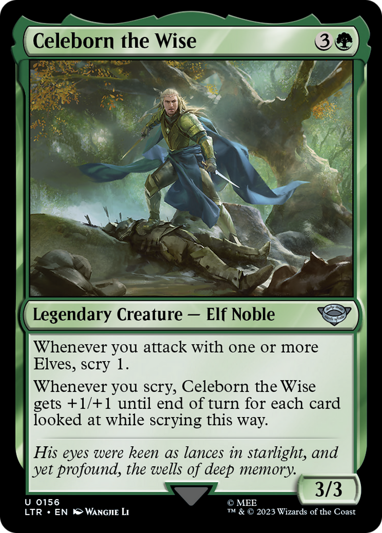 Celeborn the Wise (LTR-156) - The Lord of the Rings: Tales of Middle-earth - Premium MTG Single from Wizards of the Coast - Just $0.08! Shop now at Game Crave Tournament Store