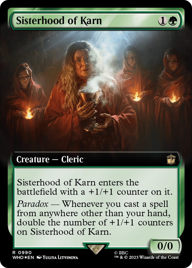 Sisterhood of Karn (WHO-990) - Doctor Who: (Extended Art) Foil - Premium MTG Single from Wizards of the Coast - Just $0.11! Shop now at Game Crave Tournament Store