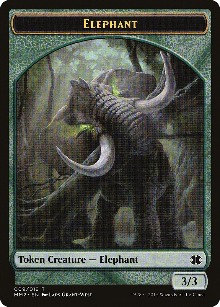 Elephant (TMM2-009) - Modern Masters 2015 Tokens - Premium MTG Single from Wizards of the Coast - Just $0.08! Shop now at Game Crave Tournament Store