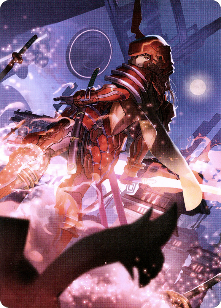 Peerless Samurai // Peerless Samurai (ANEO-063) - Neon Dynasty Art Series (Borderless) - Premium MTG Single from Wizards of the Coast - Just $0! Shop now at Game Crave Tournament Store