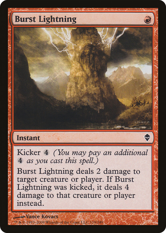 Burst Lightning (ZEN-119) - Zendikar - Premium MTG Single from Wizards of the Coast - Just $0.27! Shop now at Game Crave Tournament Store