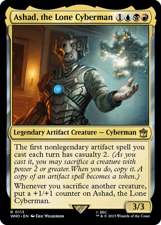 Ashad, the Lone Cyberman (WHO-113) - Doctor Who - Premium MTG Single from Wizards of the Coast - Just $0.25! Shop now at Game Crave Tournament Store