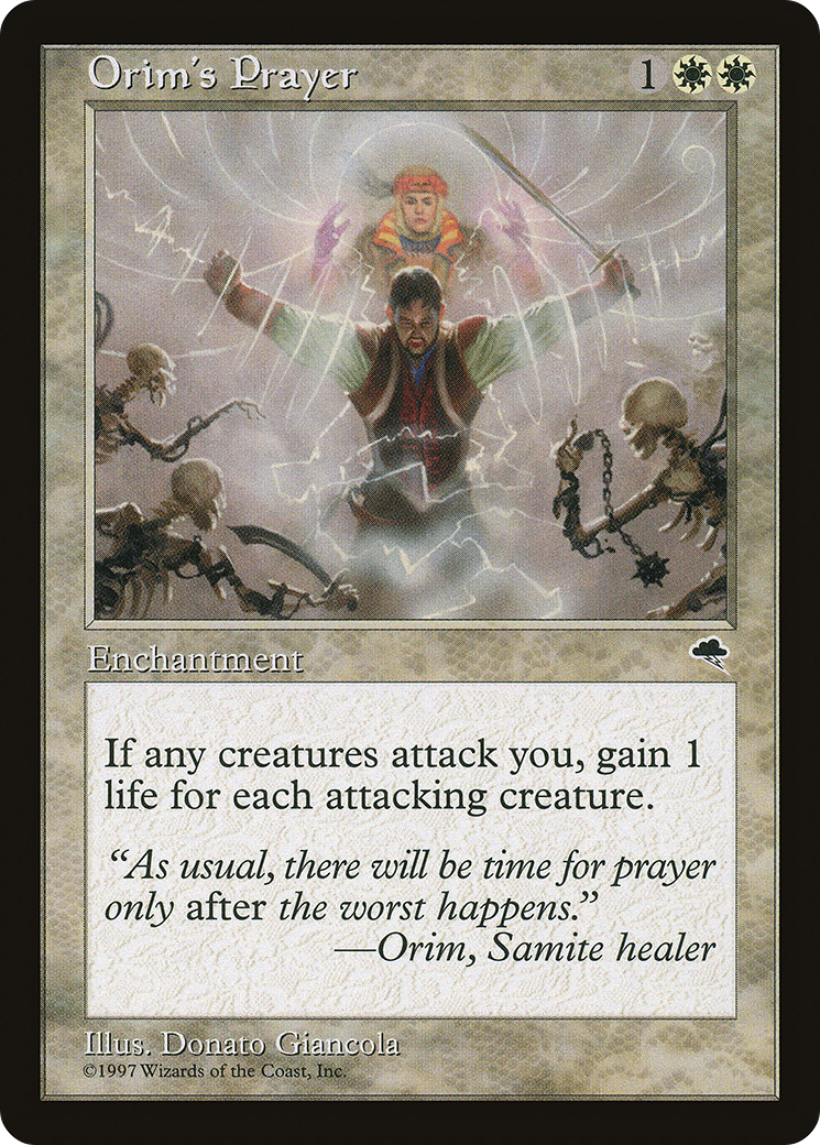 Orim's Prayer (TMP-032) - Tempest - Premium MTG Single from Wizards of the Coast - Just $0.42! Shop now at Game Crave Tournament Store