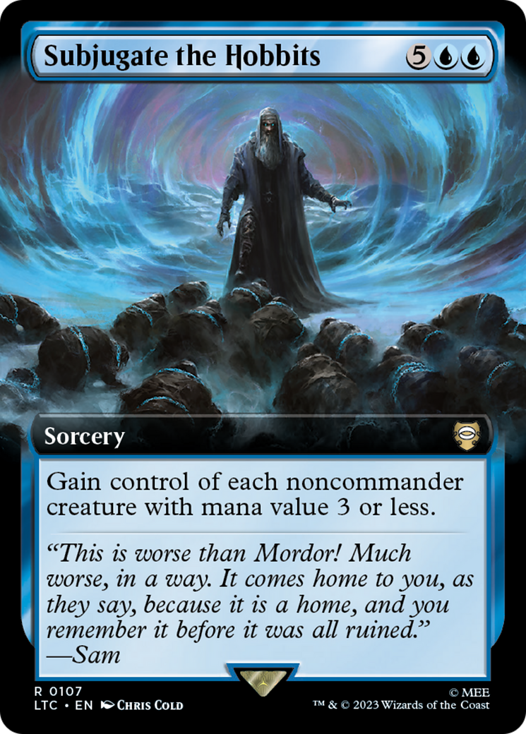 Subjugate the Hobbits (LTC-107) - Tales of Middle-earth Commander: (Extended Art) - Premium MTG Single from Wizards of the Coast - Just $0.12! Shop now at Game Crave Tournament Store